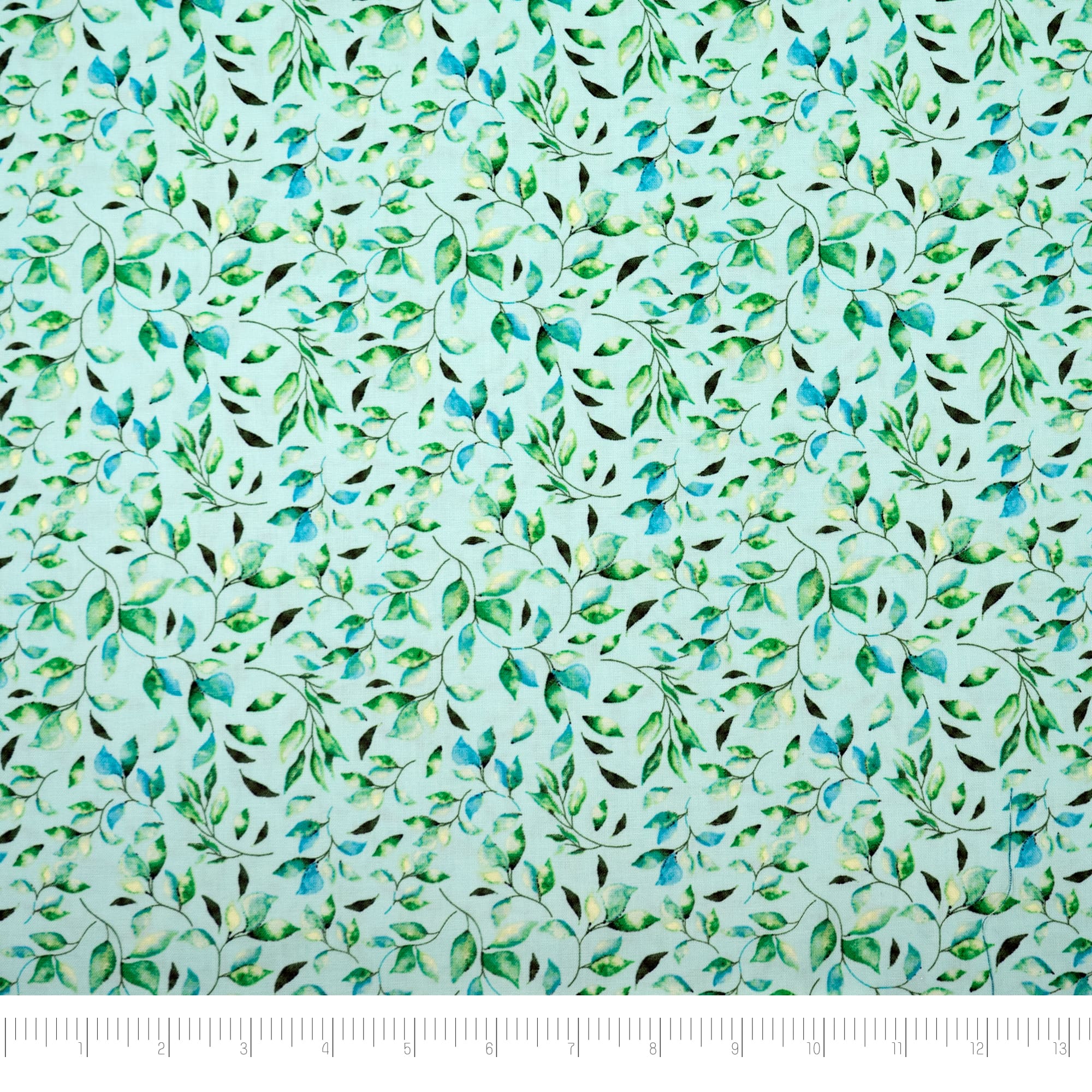 SINGER Denise Palmer Mermaid Leaves Cotton Fabric